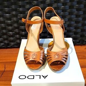 COPY - ALDO TAN COLORED EUC SANDALS